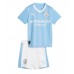 Billige Manchester City Hjemmetrøye Barn 2023-24 Kortermet (+ korte bukser)